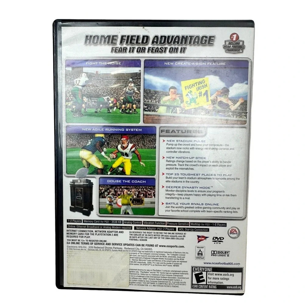 NCAA Football 2005‎ (Sony PlayStation 2, 2004)_PreOwned